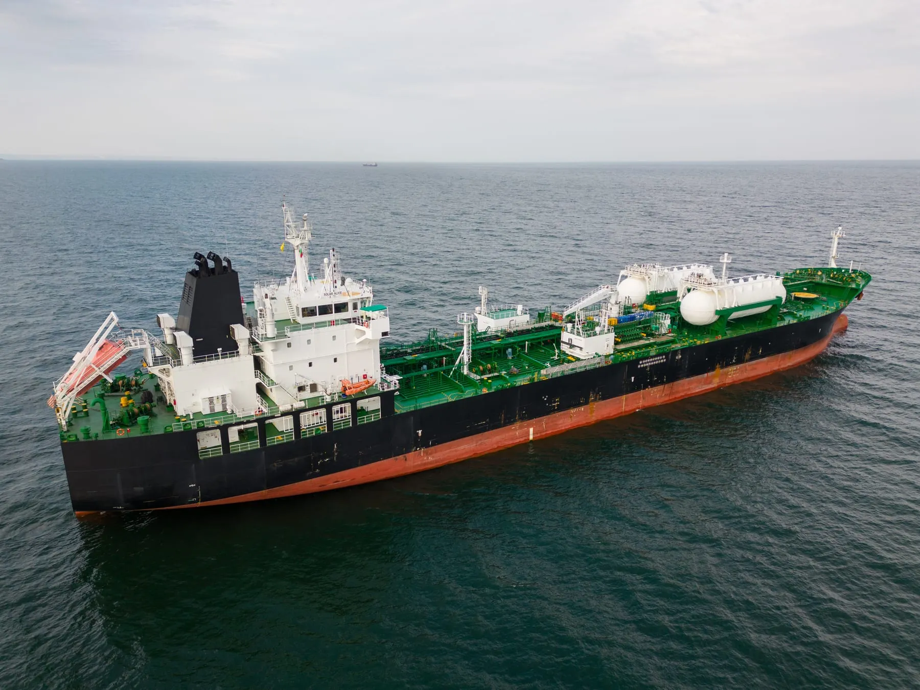 Aerial view oil ship tanker carrier oil sea 2