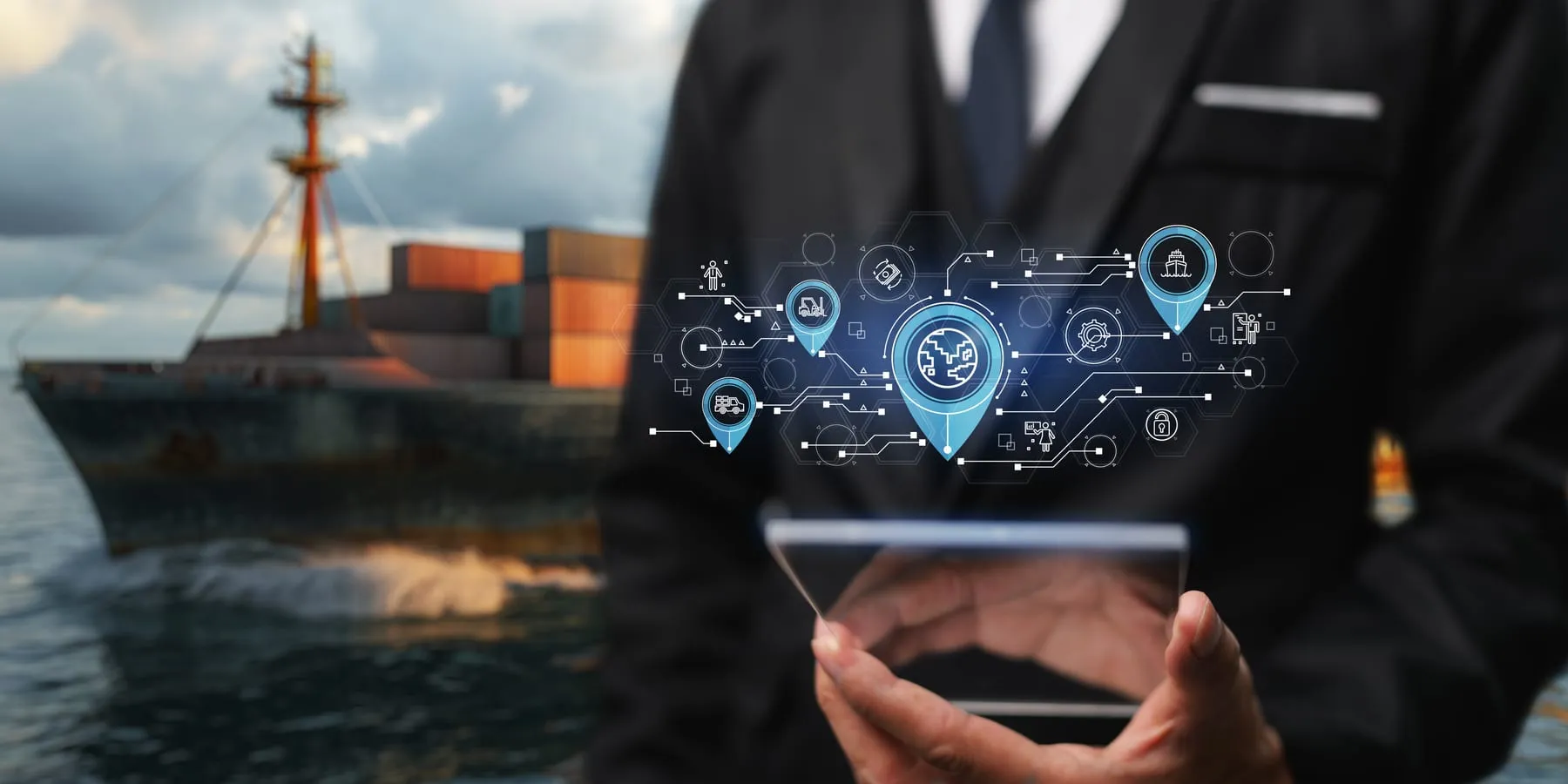 Business logistic import export transport industry transportation logistic network distribution growth container cargo ship trucks industrial cargo freight shipping