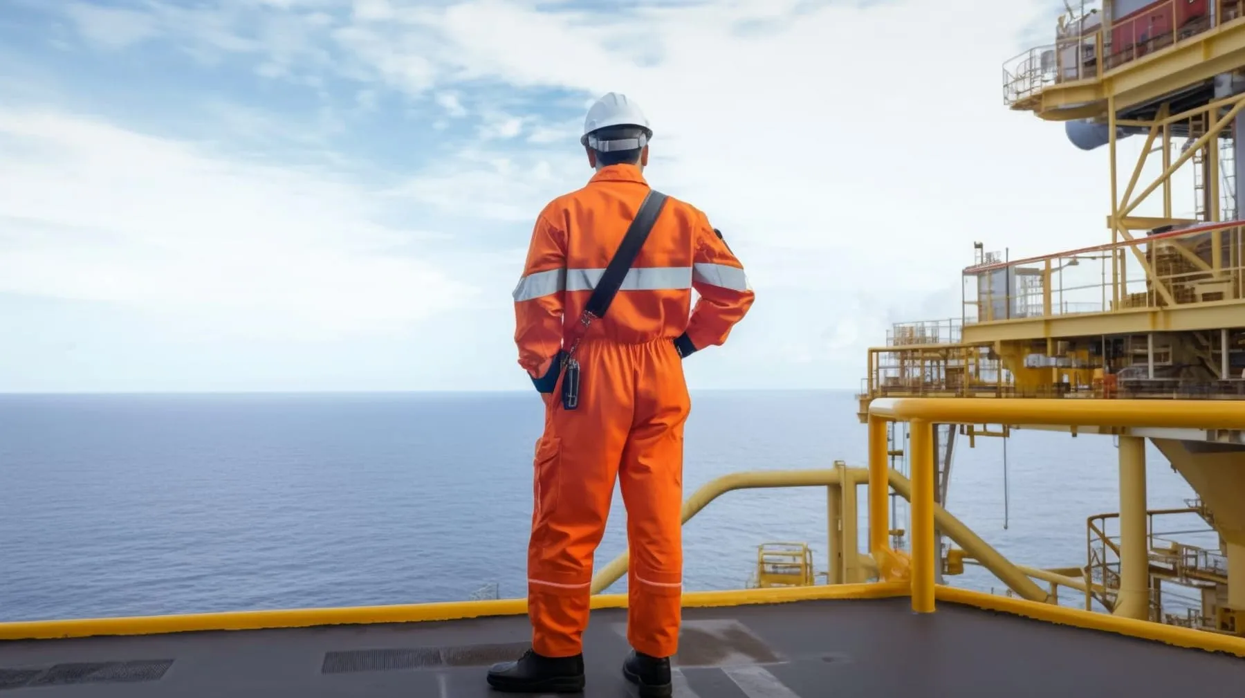 Offshore oil rig worker