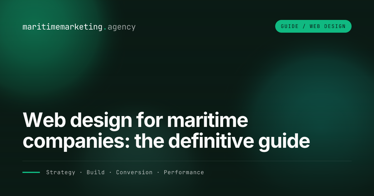Web design for maritime companies: the definitive guide